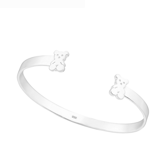 Sterling Silver Teddy Bears Bracelet