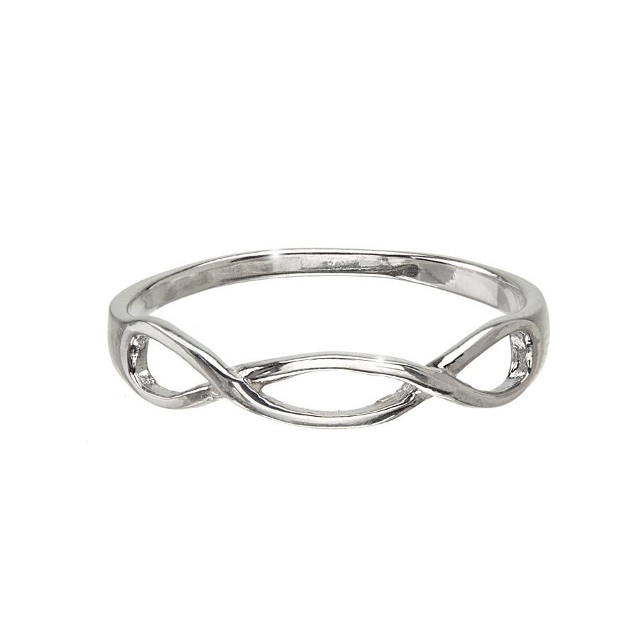 Sterling Silver Triple Infinity Ring