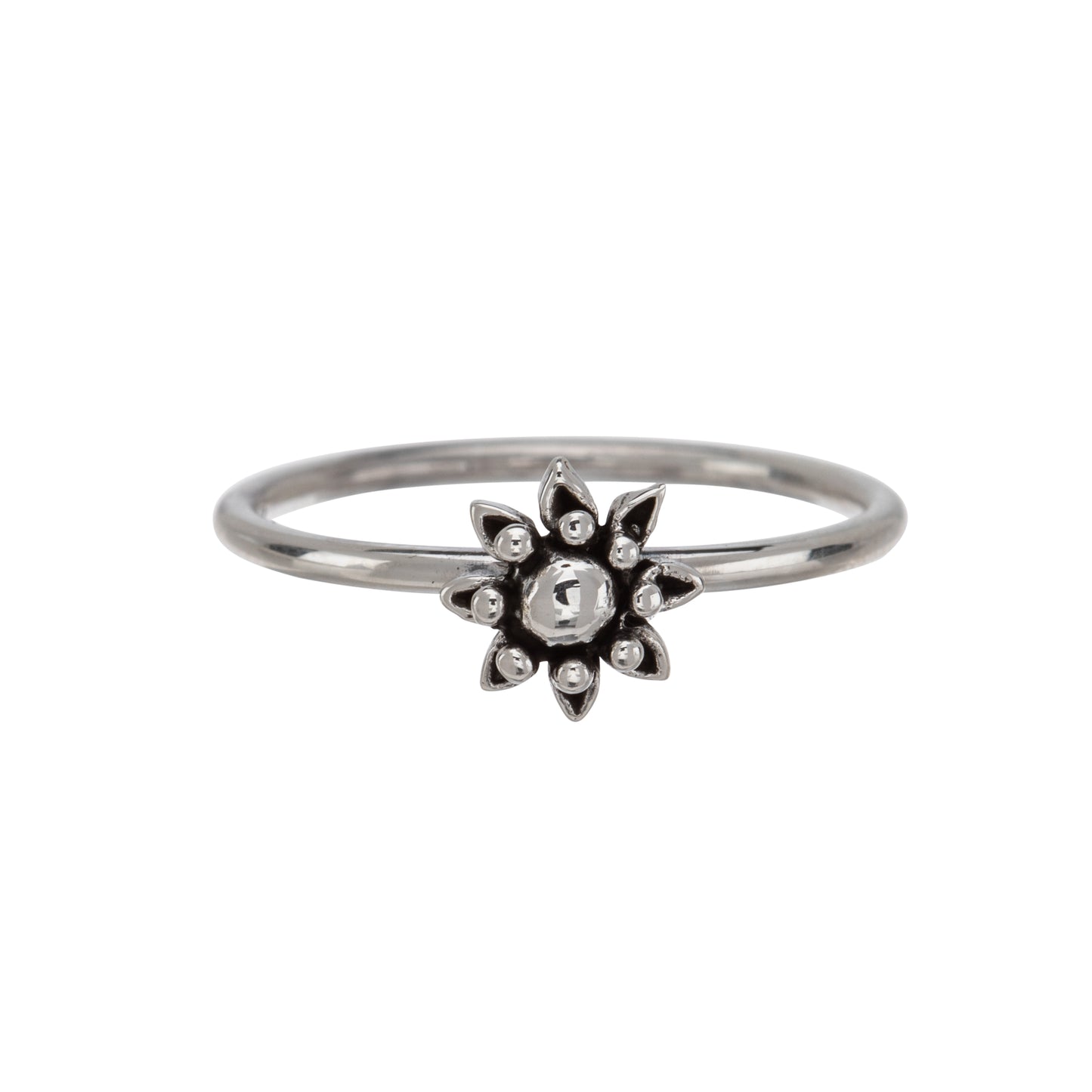 Sterling Silver Flower Ring