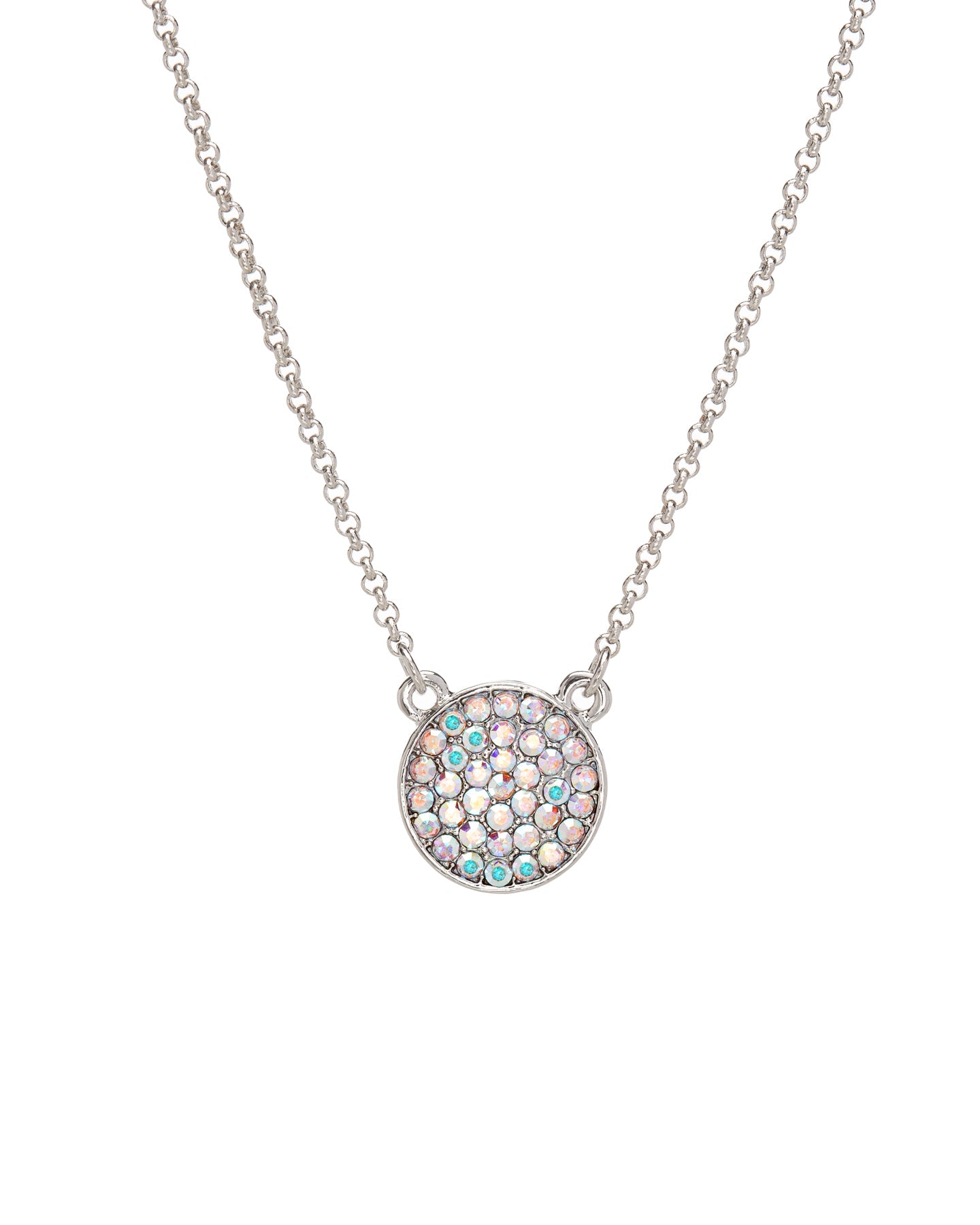 Classic Swarovski Crystal Disc Pave Necklace