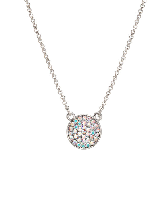 Classic Swarovski Crystal Disc Pave Necklace