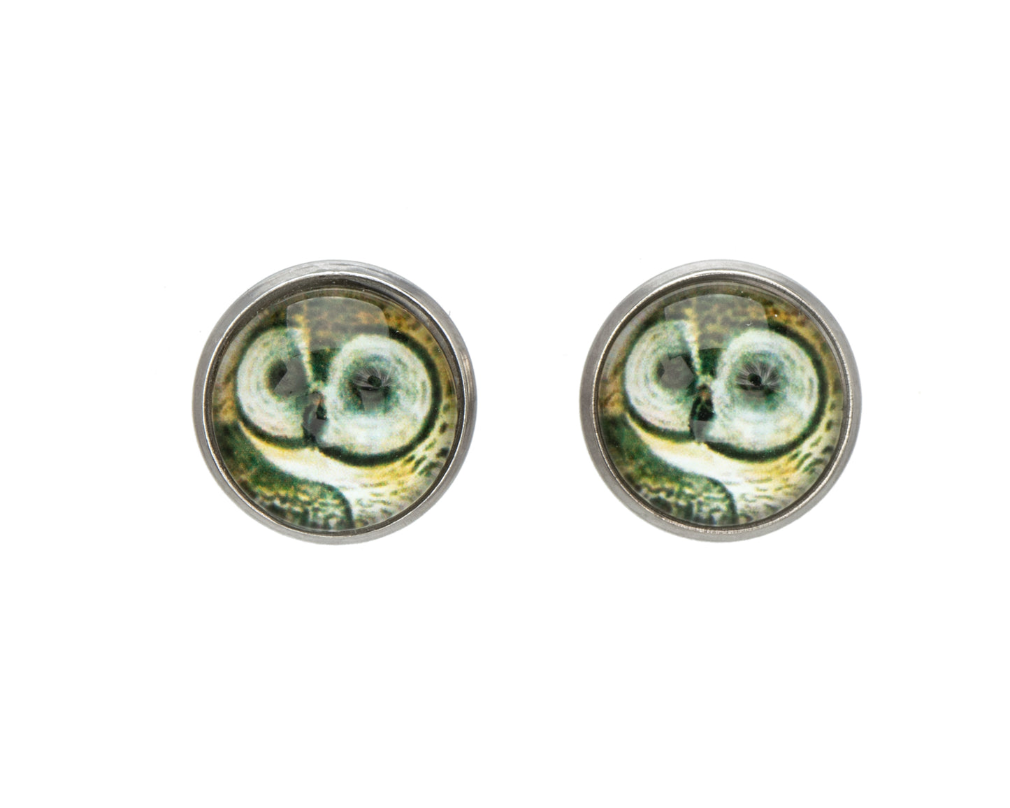 Patterned Circular Stud Earrings