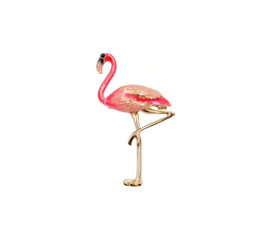Pink Flamingo Brooch