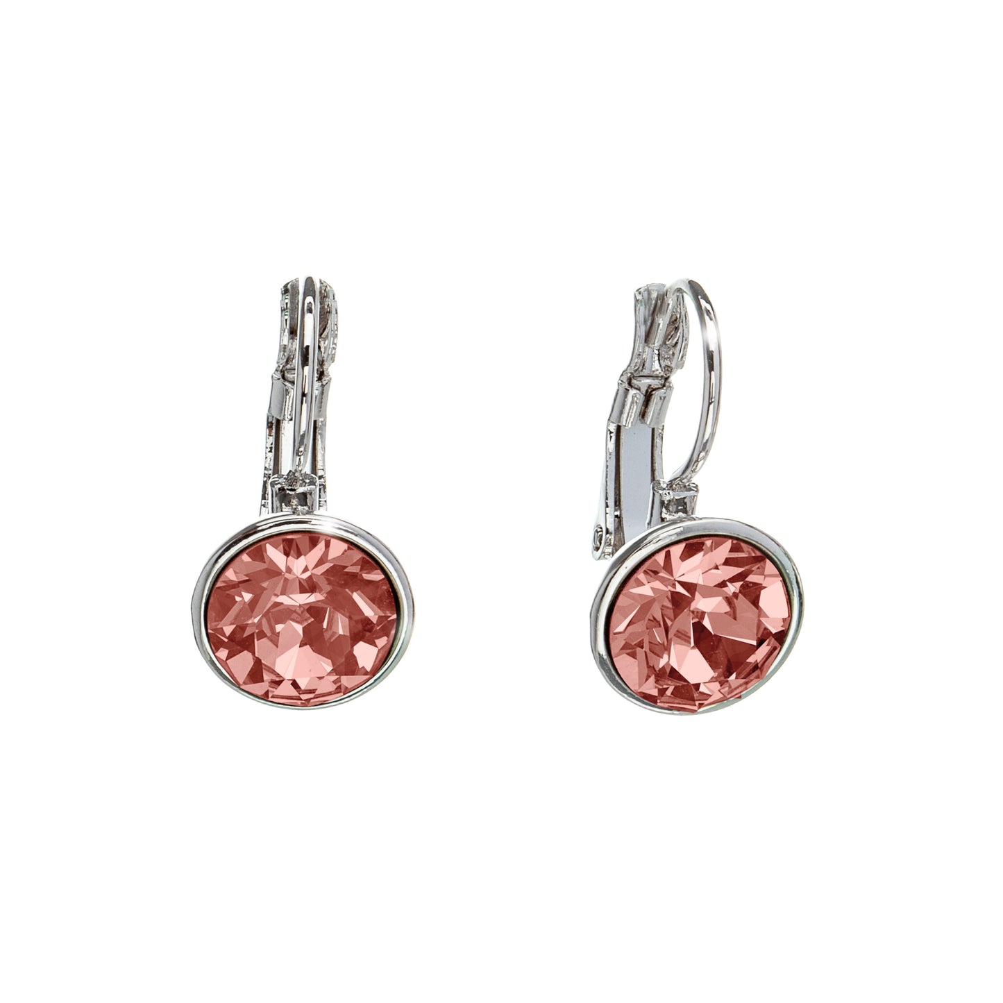 Crystal Leverback Everyday Earrings with Swarovski Crystals