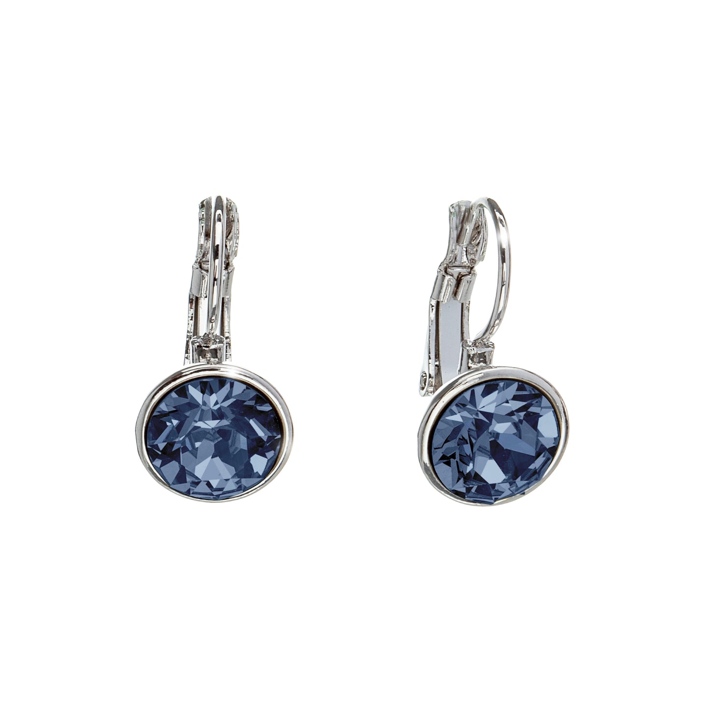 Crystal Leverback Everyday Earrings with Swarovski Crystals