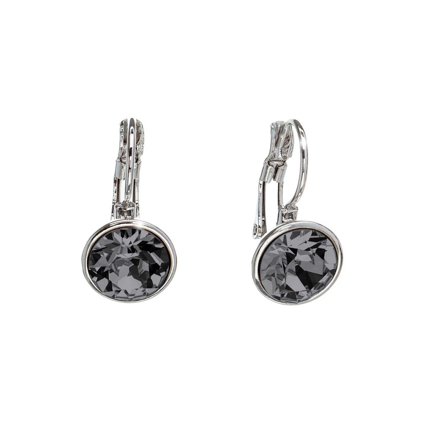 Crystal Leverback Everyday Earrings with Swarovski Crystals