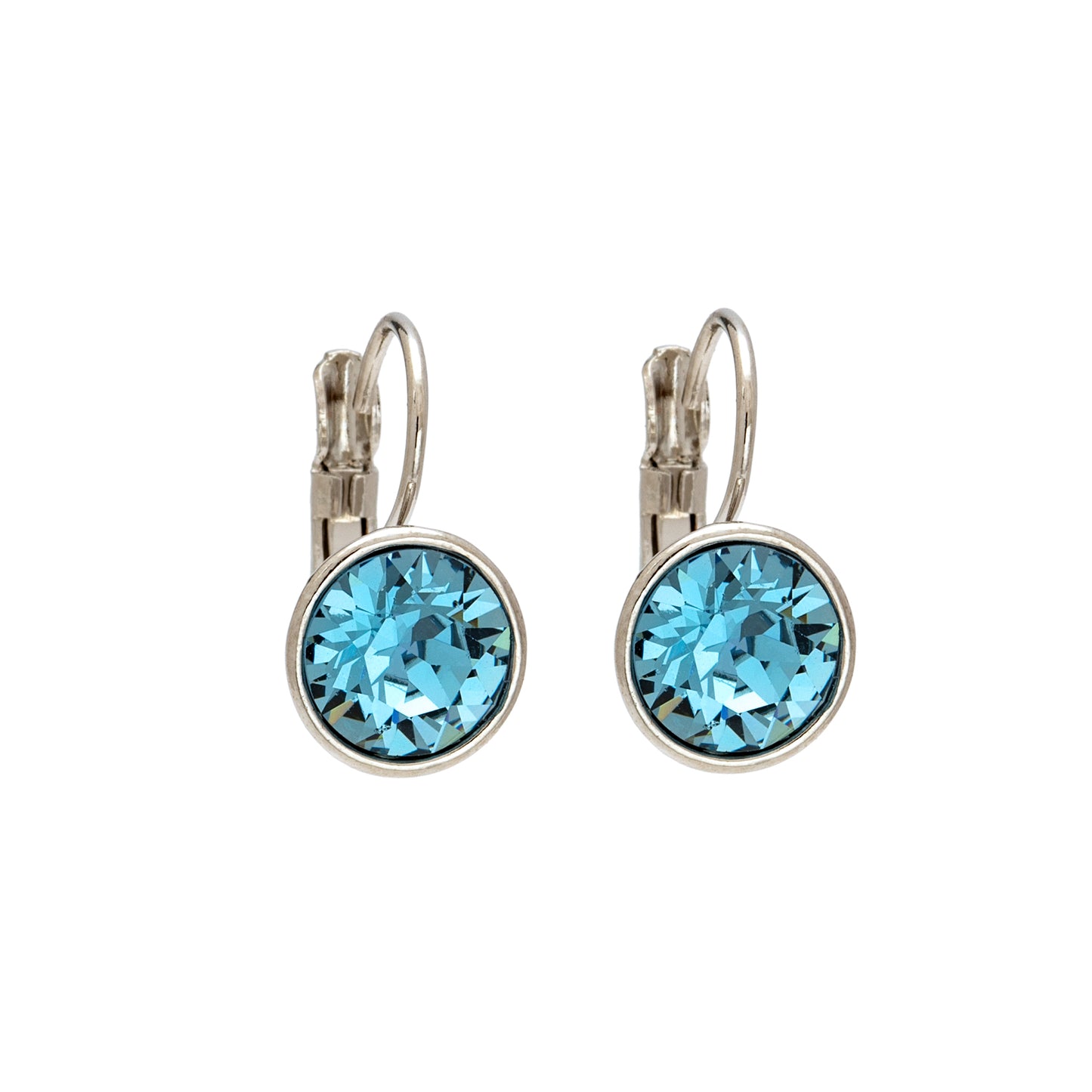 Crystal Leverback Everyday Earrings with Swarovski Crystals