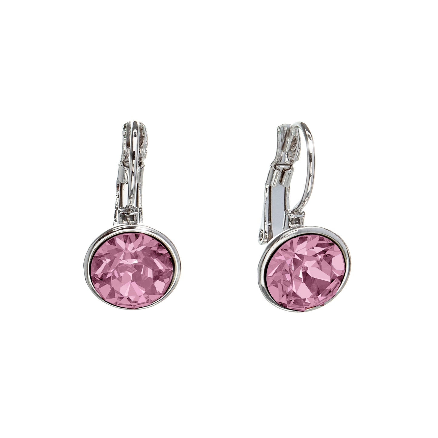 Crystal Leverback Everyday Earrings with Swarovski Crystals