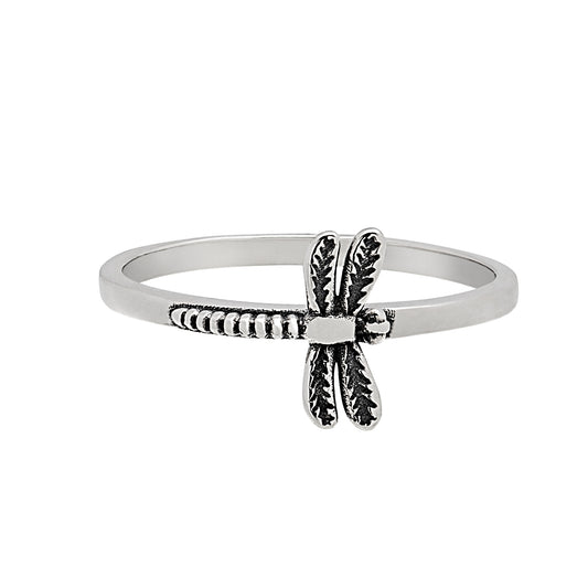 Sterling Silver Dragonfly Ring