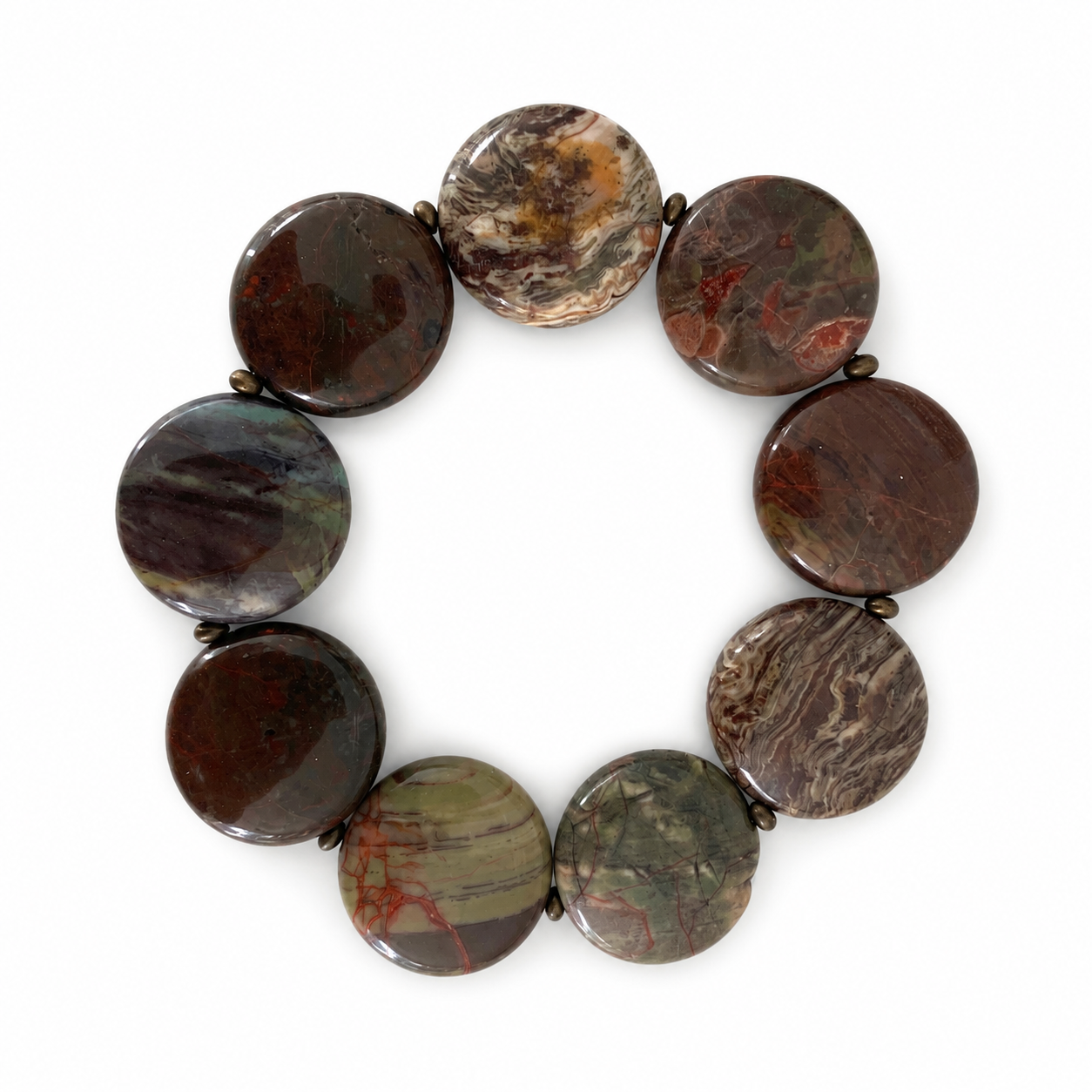 Upcycled Jasper Bracelet