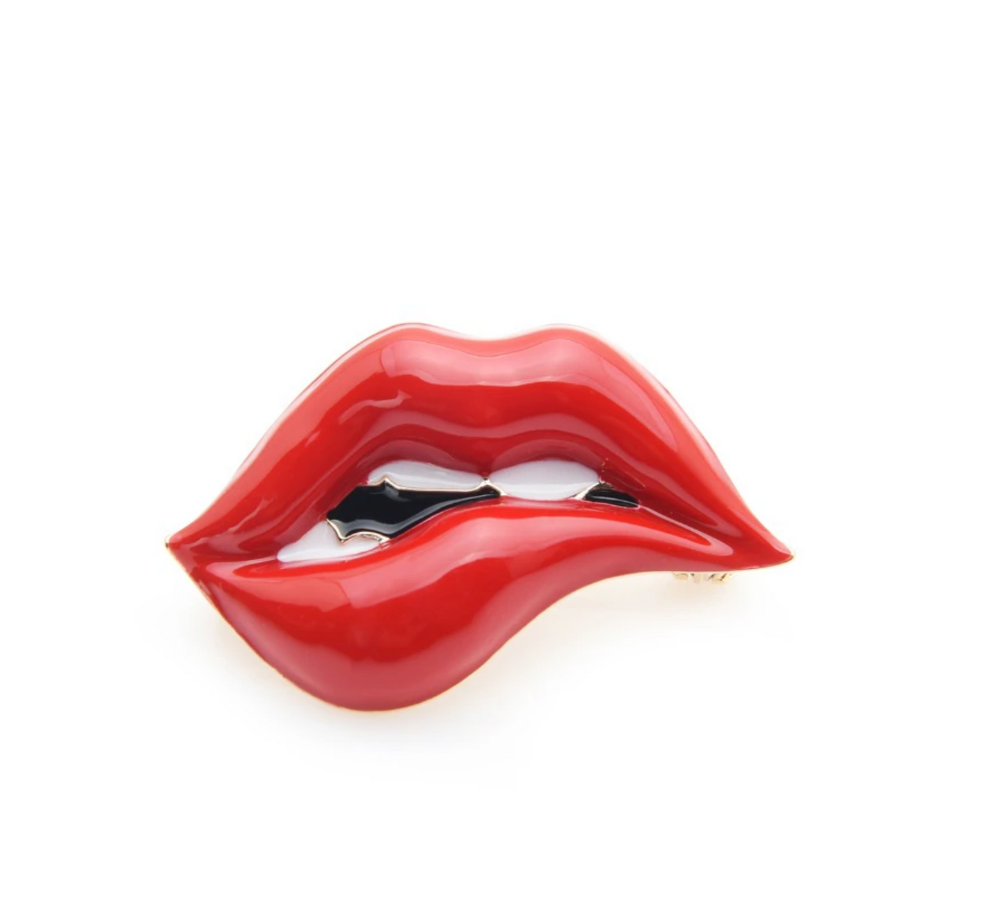 Red Lips Brooch