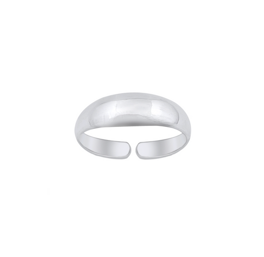 Sterling Silver Dome Toe Ring