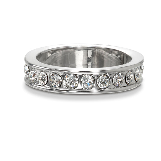 Clear Swarovski Crystal Eternity Ring