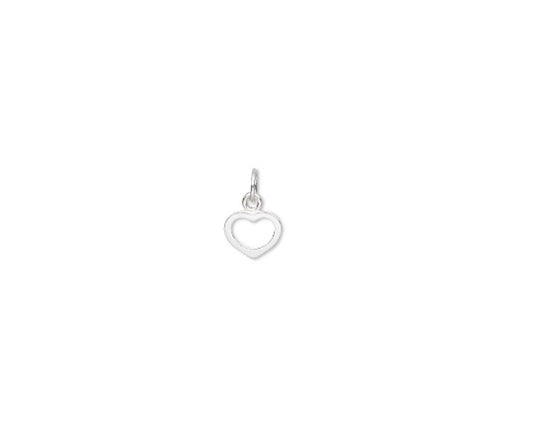 Sterling Silver Open Heart Pendant