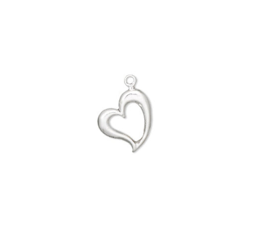 Sterling Silver Open Heart Pendant