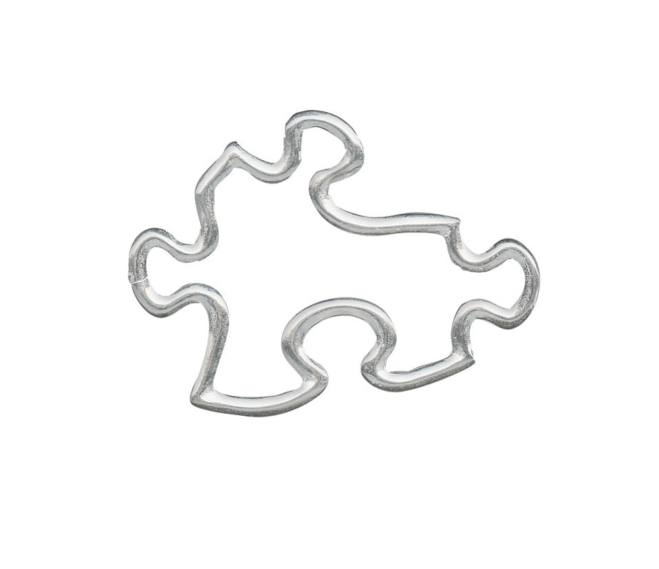 Sterling Silver Puzzle Piece Pendant