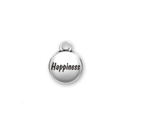 Sterling Silver Round Pendant with Incription