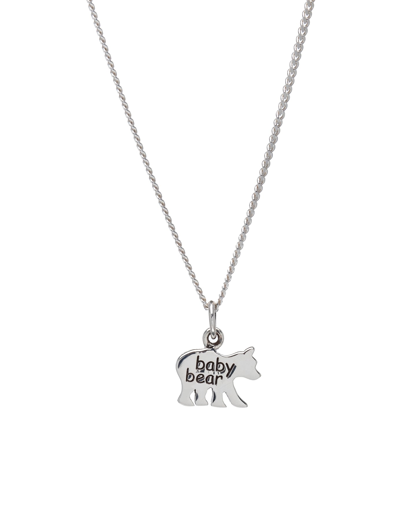 Sterling Silver 'Baby Bear' Pendant Necklace