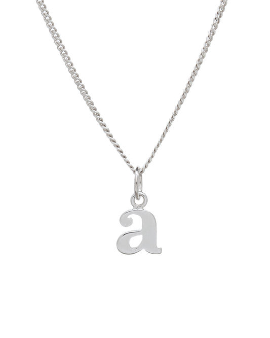 Sterling Silver Initial Pendant Necklace