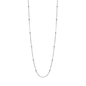 Sterling Silver Dainty Ball Chain Necklace - Ag Sterling