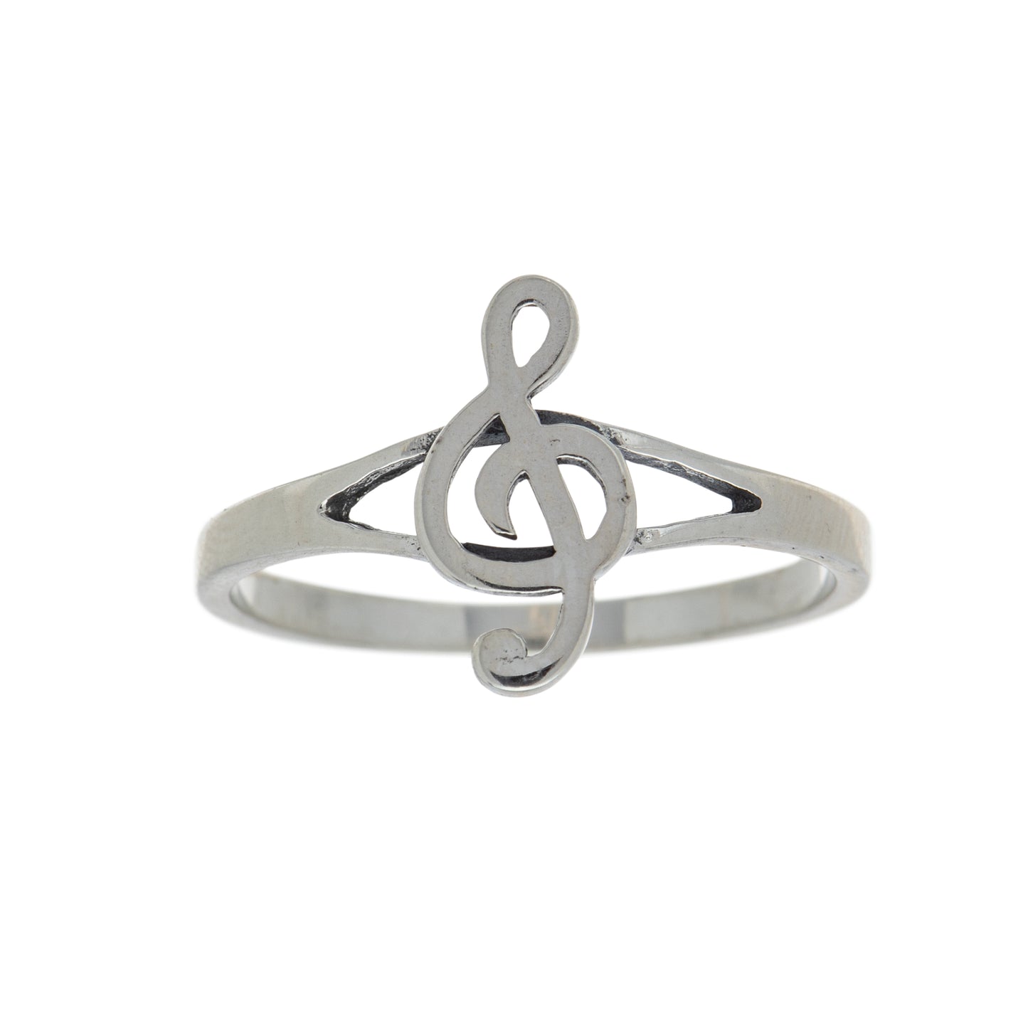 Sterling Silver Treble Clef Ring