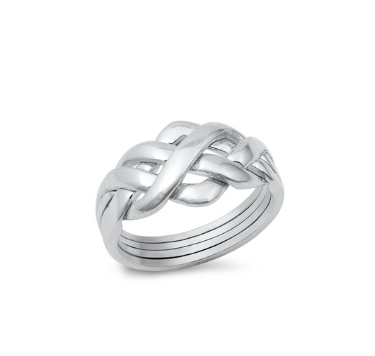 Sterling Silver Weave Band Ring