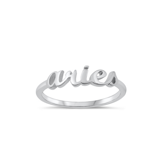 Sterling Silver Zodiac Ring