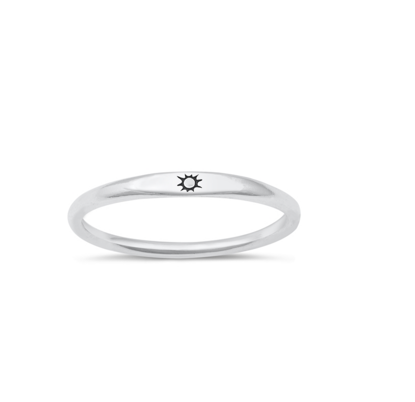 Sterling Silver Dainty Sun Ring