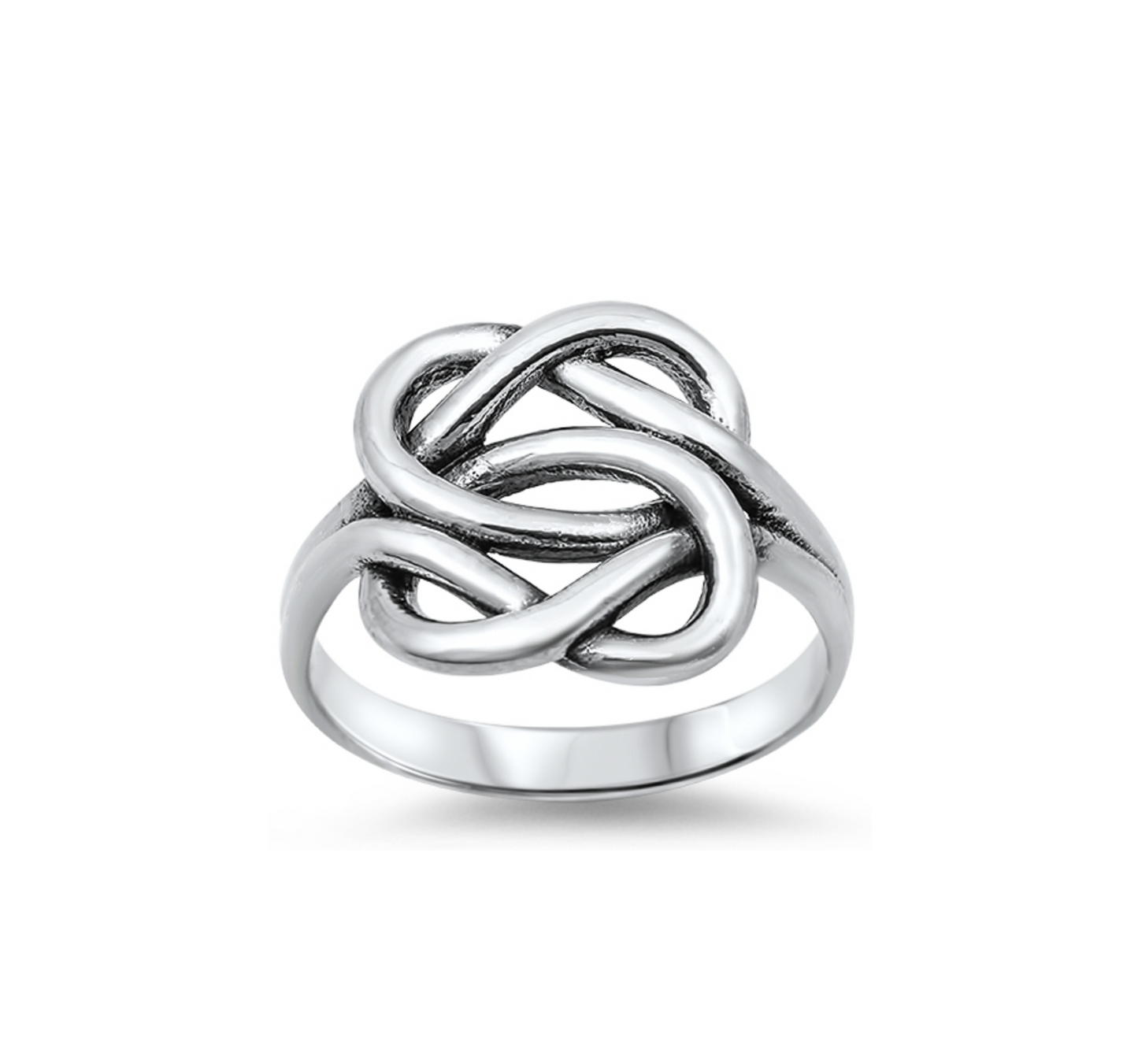 Sterling Silver Infinity Celtic Knot Statement Ring