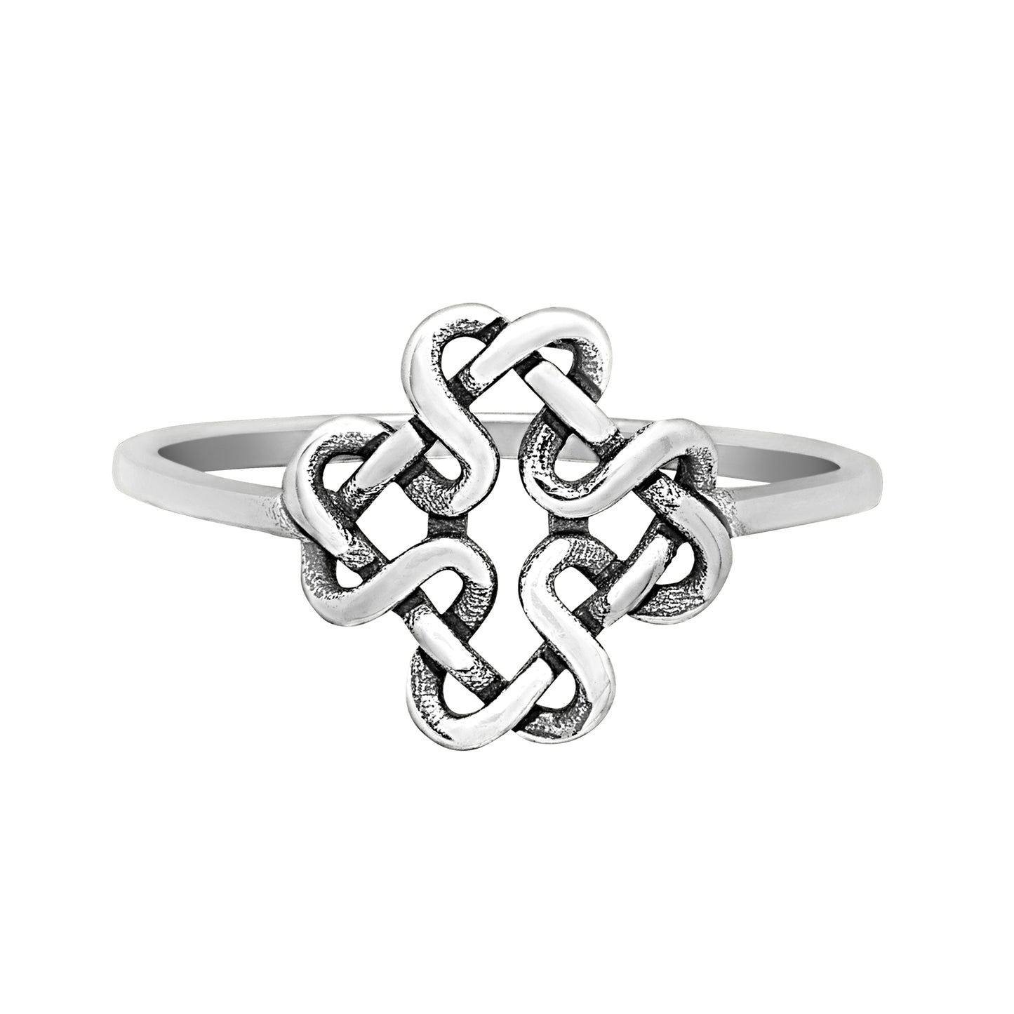 Sterling Silver Celtic Woven Knot Ring