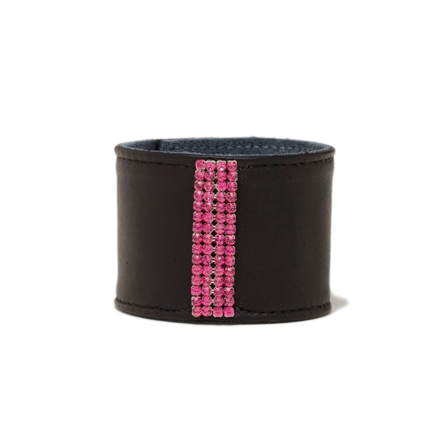 Genuine Leather with Swarovski Crystals Bracelet