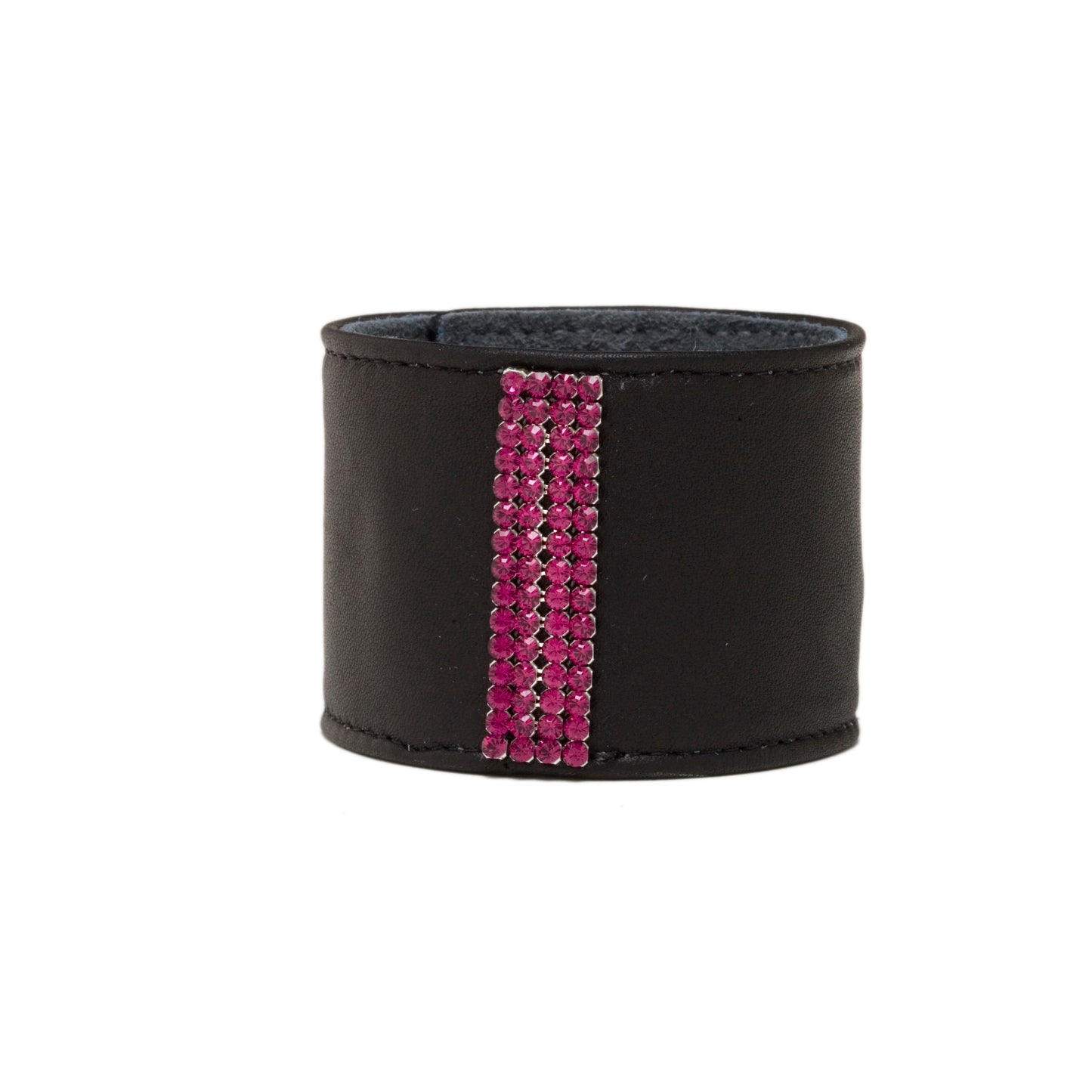 Genuine Leather with Swarovski Crystals Bracelet