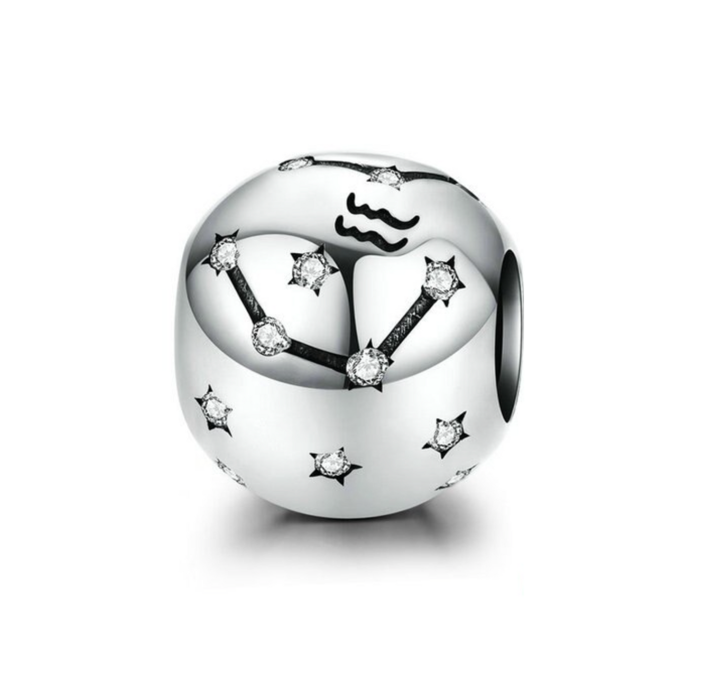 Sterling Silver & CZ Zodiac Charm