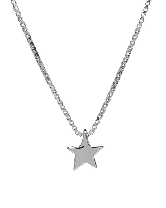 Sterling Silver Dainty Star Pendant Necklace