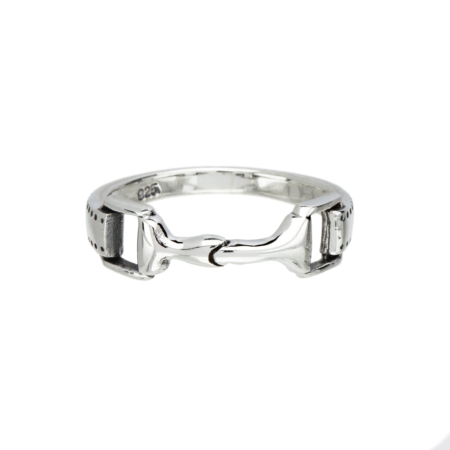 Sterling Silver Horse Bit Ring