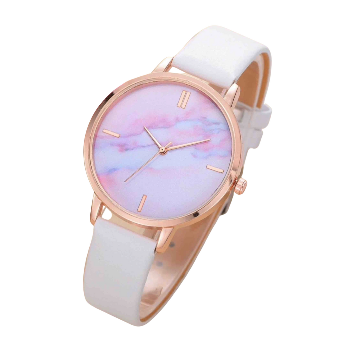 Goldtone Marbled Watch