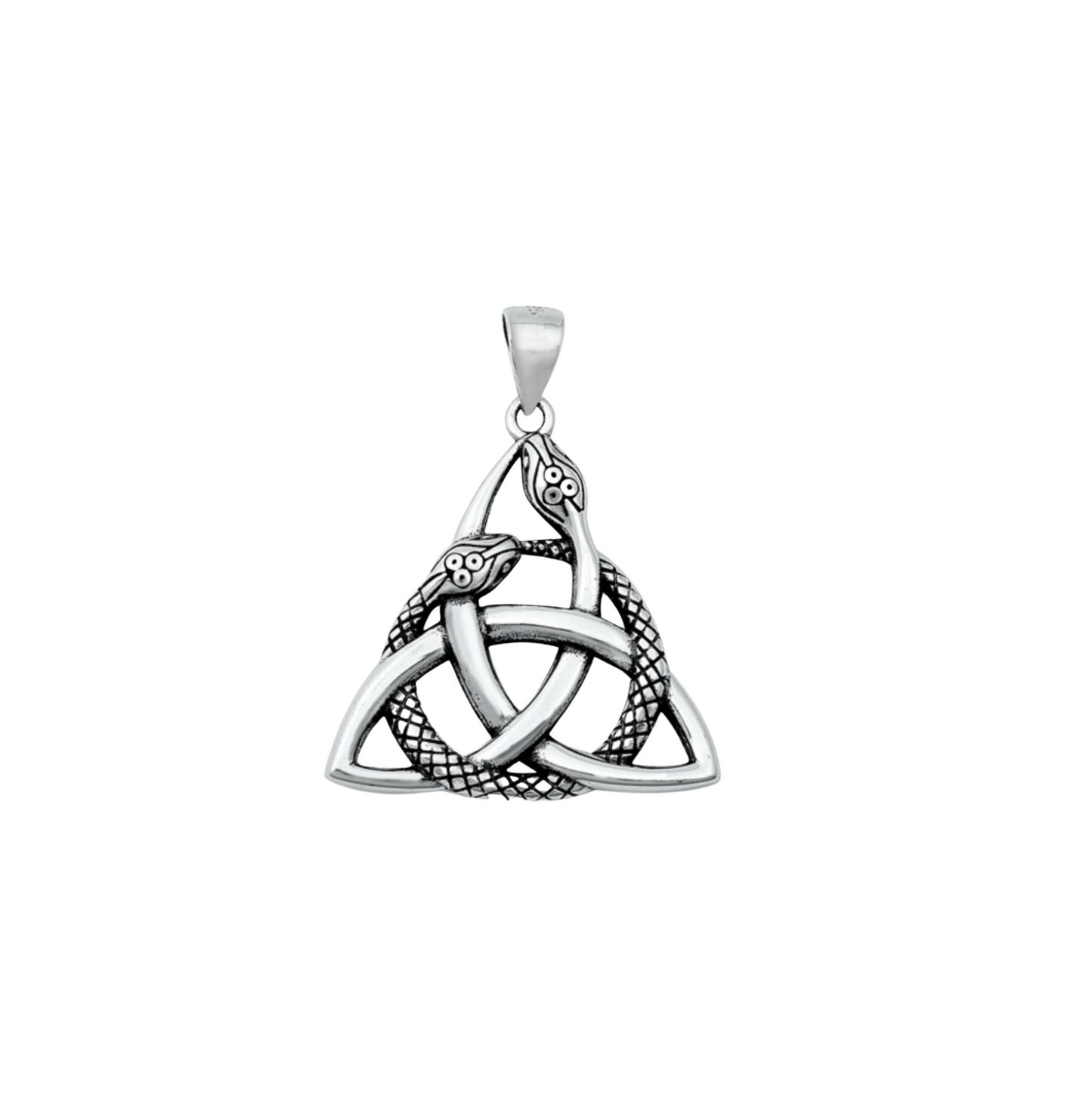 Sterling Silver Celtic Snake Pendant