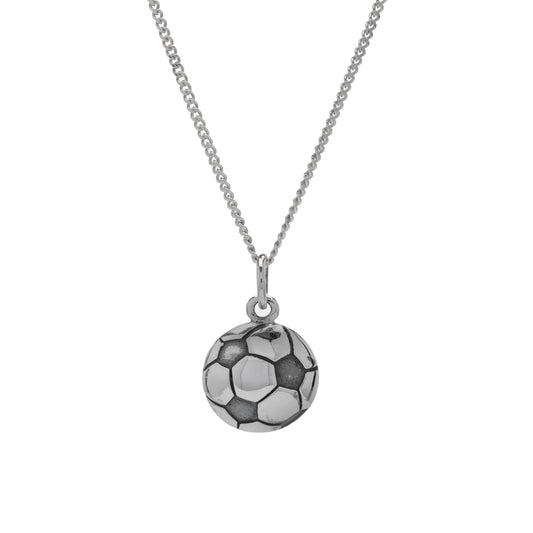 Sterling Silver Openwork Globe Pendant Necklace