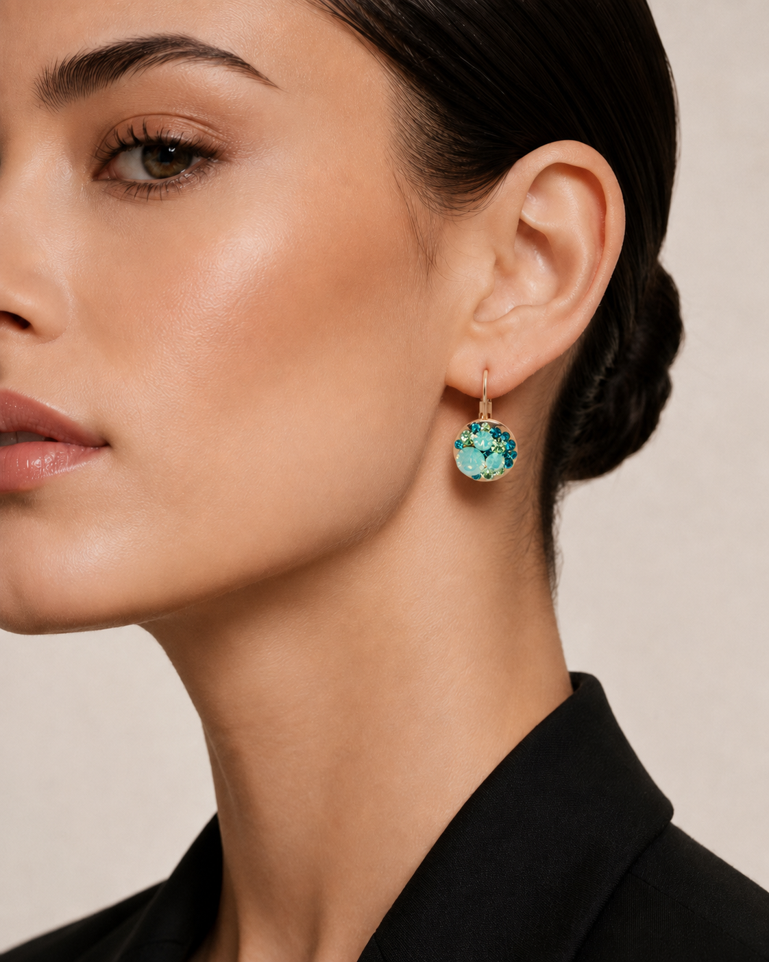 Sparkling Multi-Stone Earrings with Swarovski Crystals – Rhodium, Gold, or Rose Gold, 5 Styles