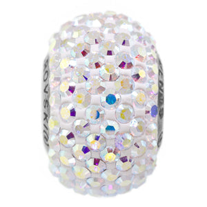 Silvernight Swarovski Crystal Pave Bracelet Bead