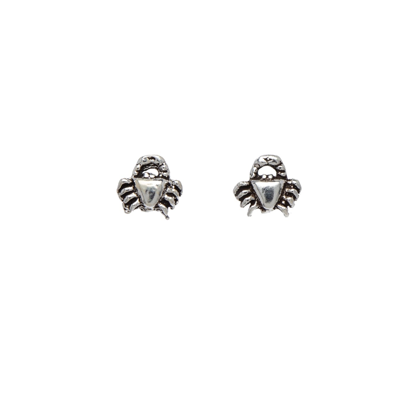 Sterling Silver Crab Stud Earrings