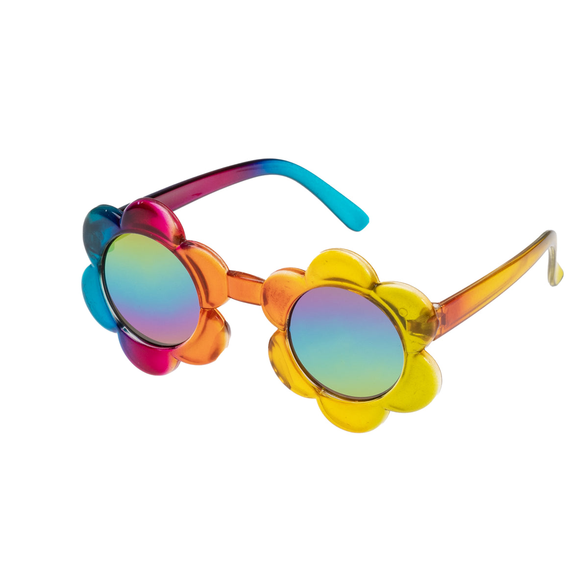 Multicolour flower-style kids sunglasses