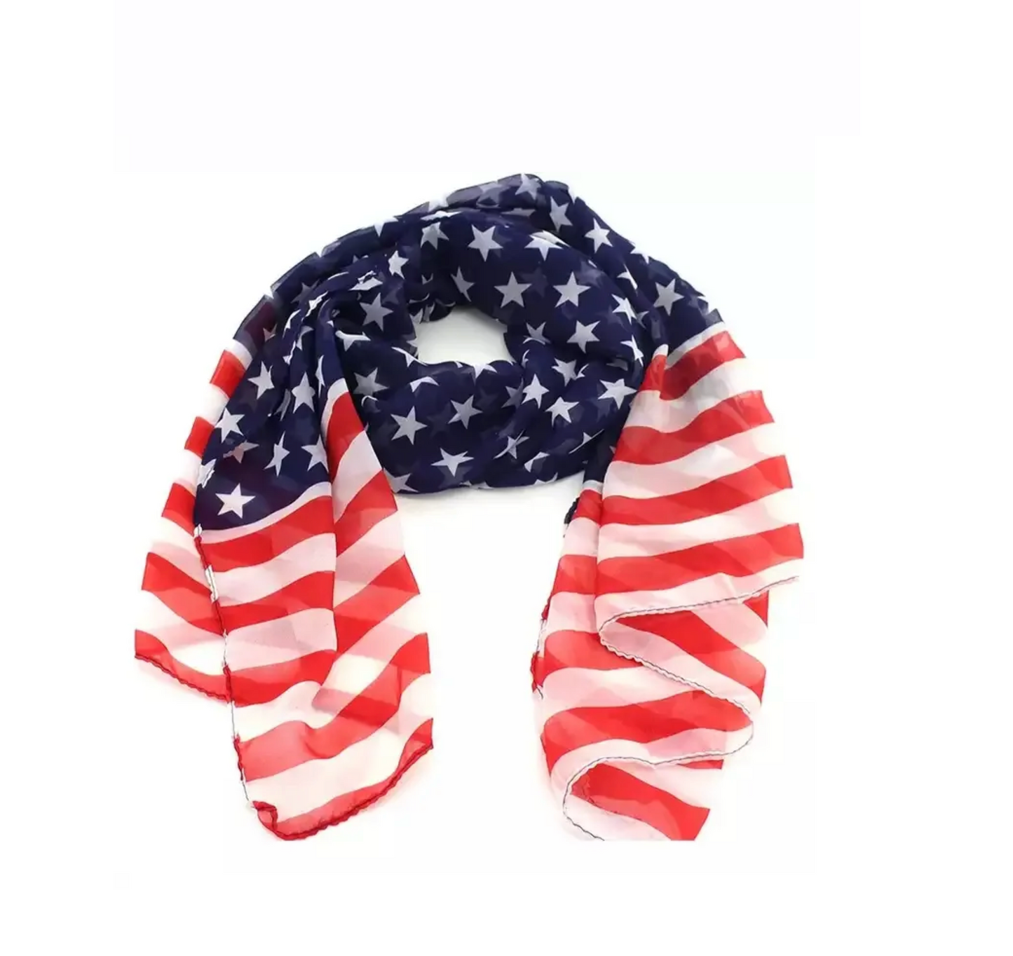 Stars And Stripes Light Flag Scarf