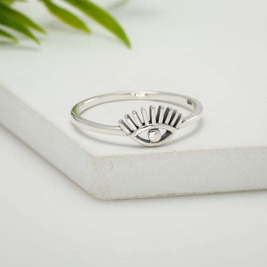 Sterling Silver Eye Ring