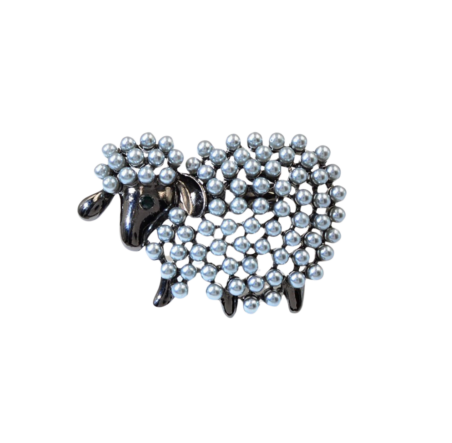 Pearl Sheep Brooch