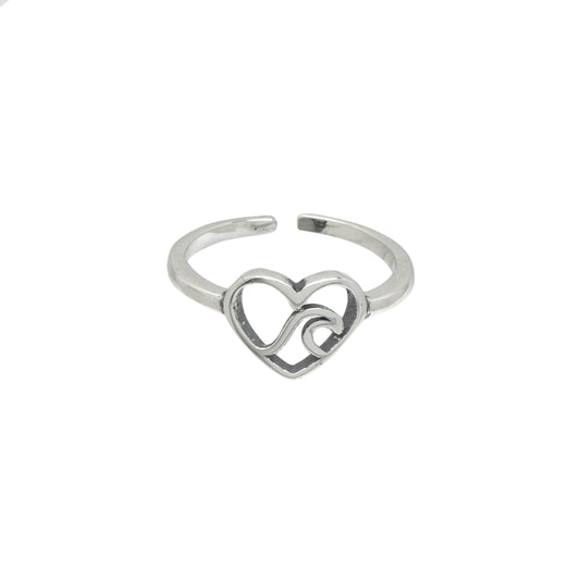 Sterling Silver Musical Notes Toe Ring