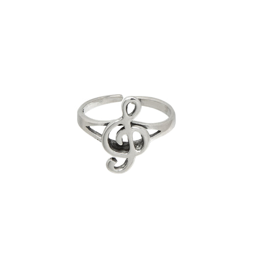 Sterling Silver Musical Note Toe Ring