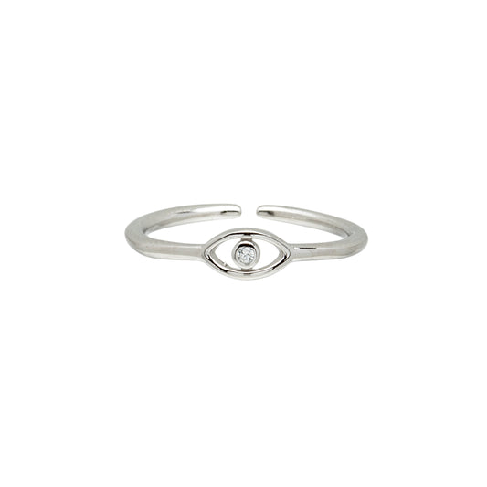 Sterling Silver Eye Toe Ring