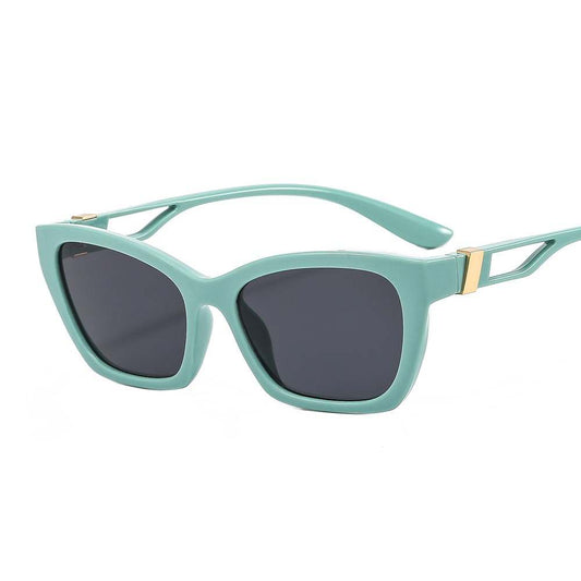 Goldtone Squared Fashion Sunglasses