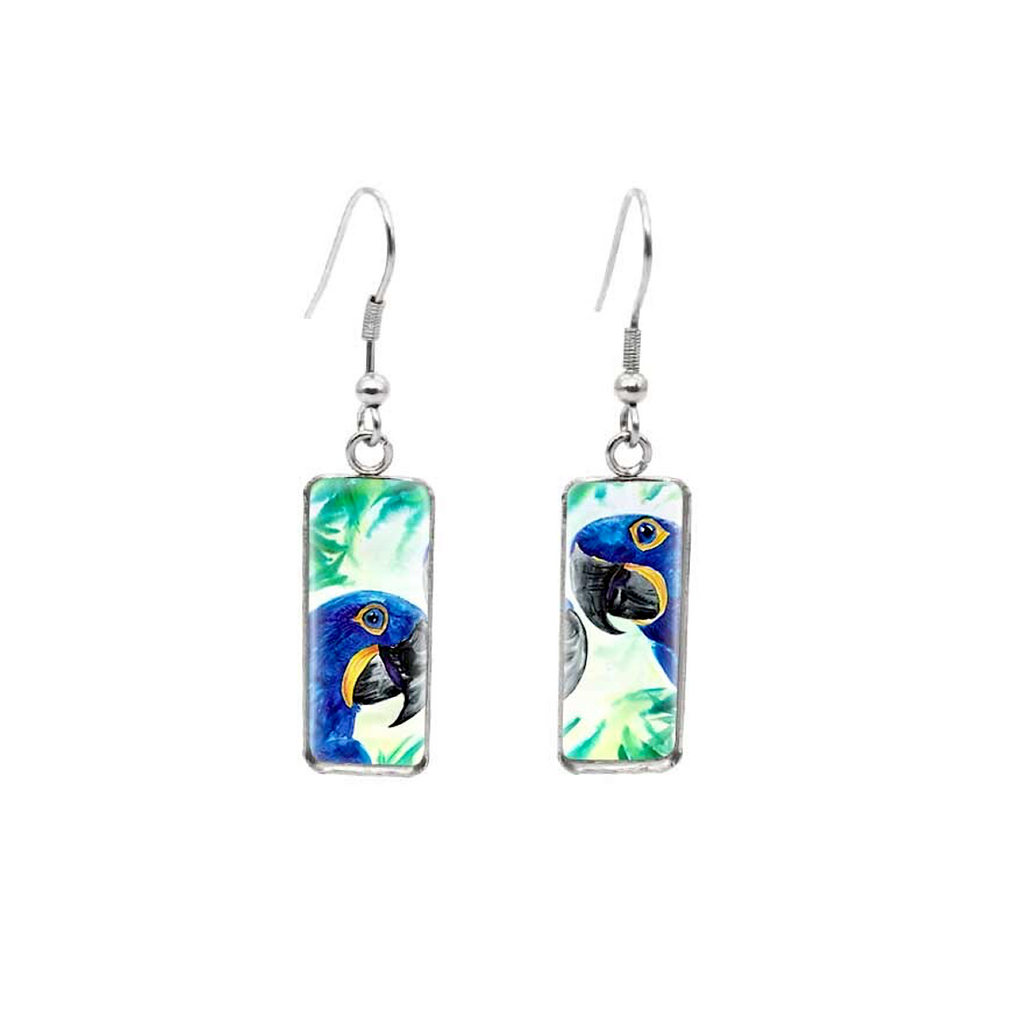 Animal Motif Rectangular Drop Earrings